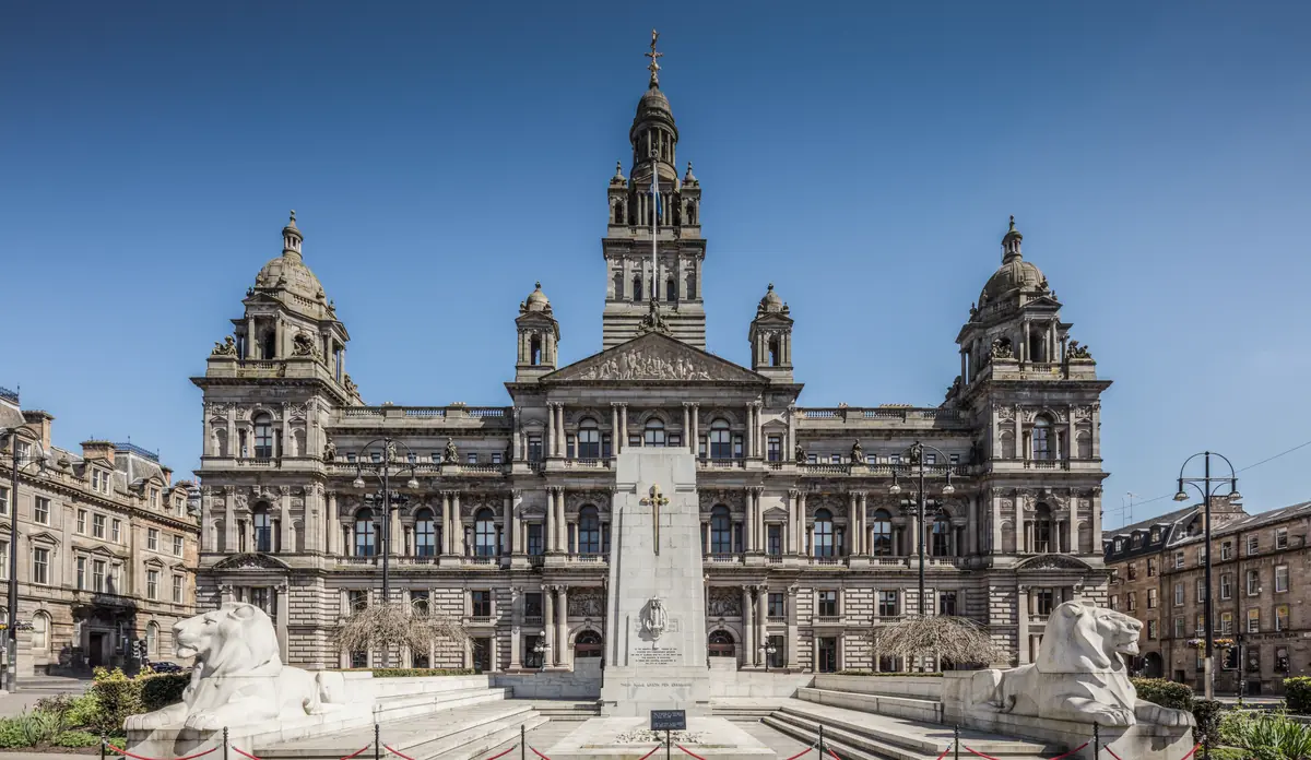 La City Chambers di Glasgow in George Square